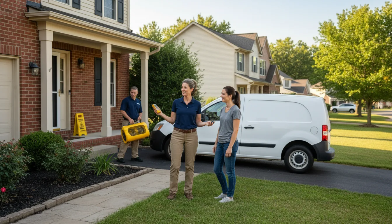 Residential water damage restoration in Cozad, NE